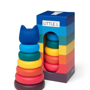 Little L – Stapeltoren Kat – Levendige Kleuren